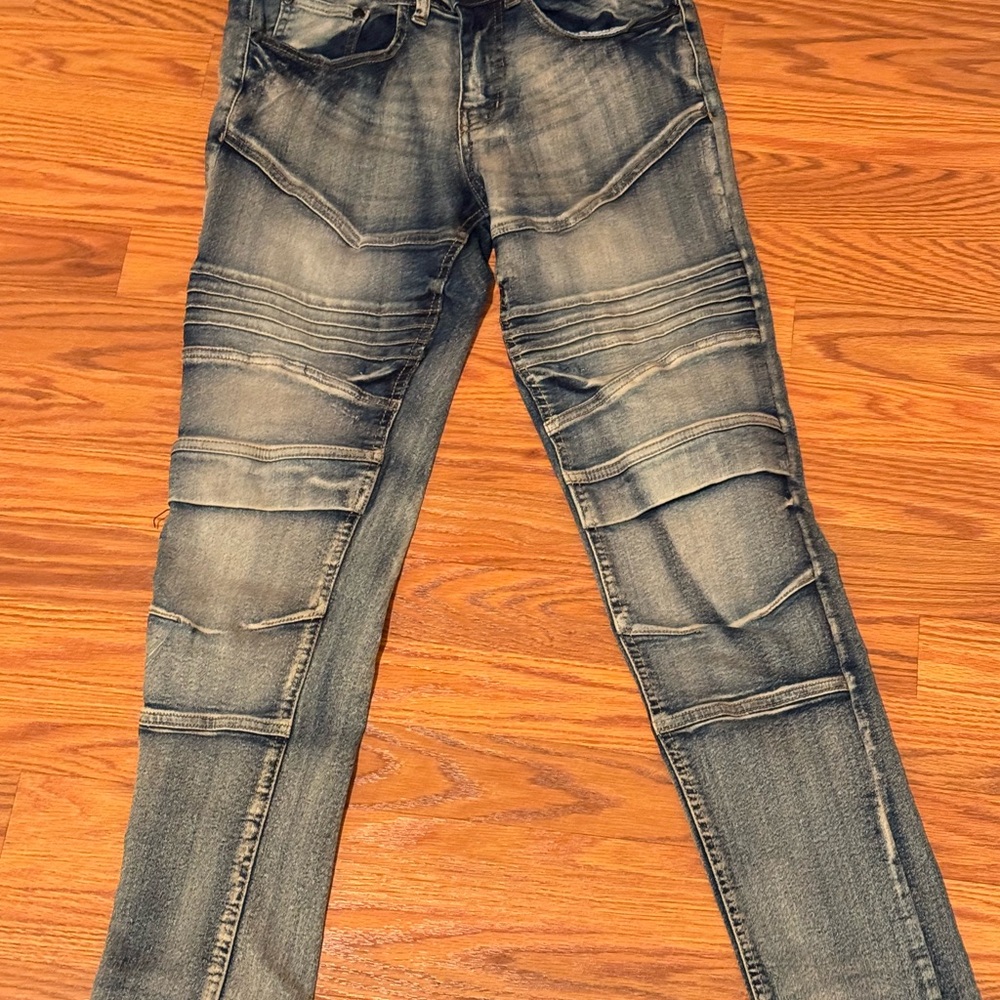 G.I.L.I. Women 's Skinny Distressed Gray Jeans